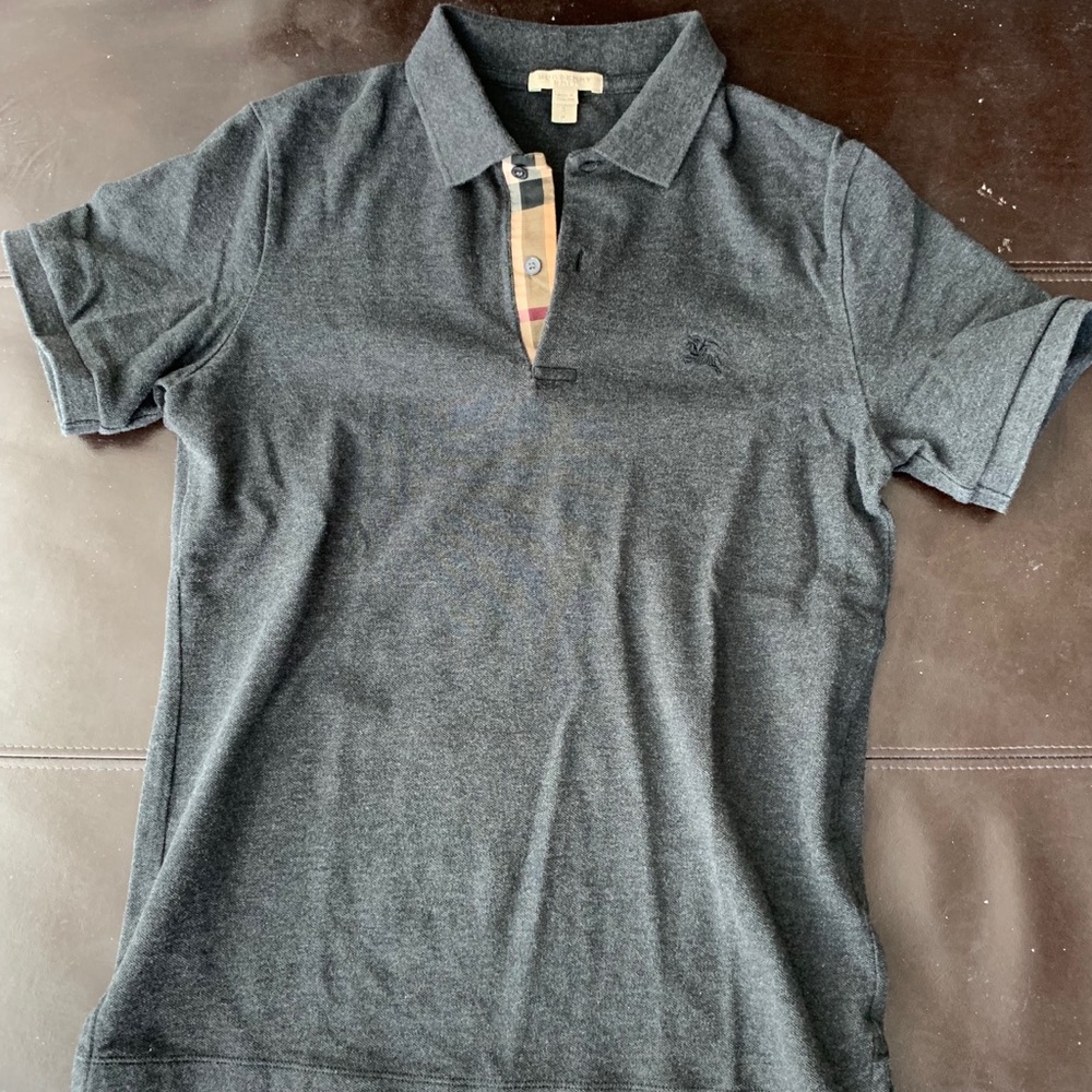 Burberry grey polo